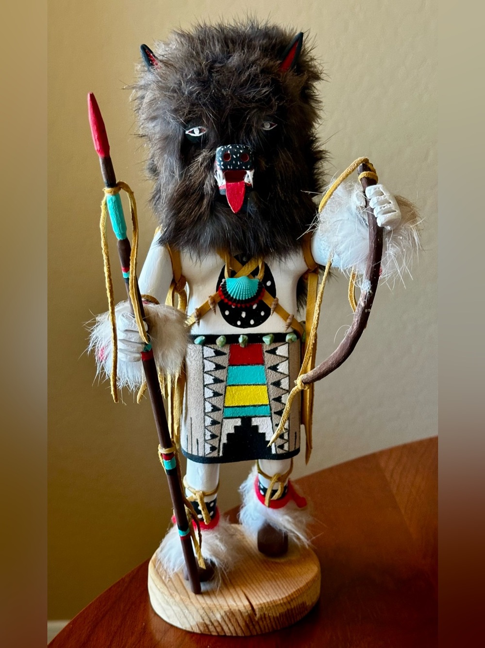 Kachina Doll Handmade. Preowned in good condition. Unsigned. Read description.